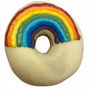 Regenbogen Donut