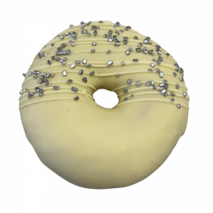 Hochzeit Donut silberne Glitter Streusel