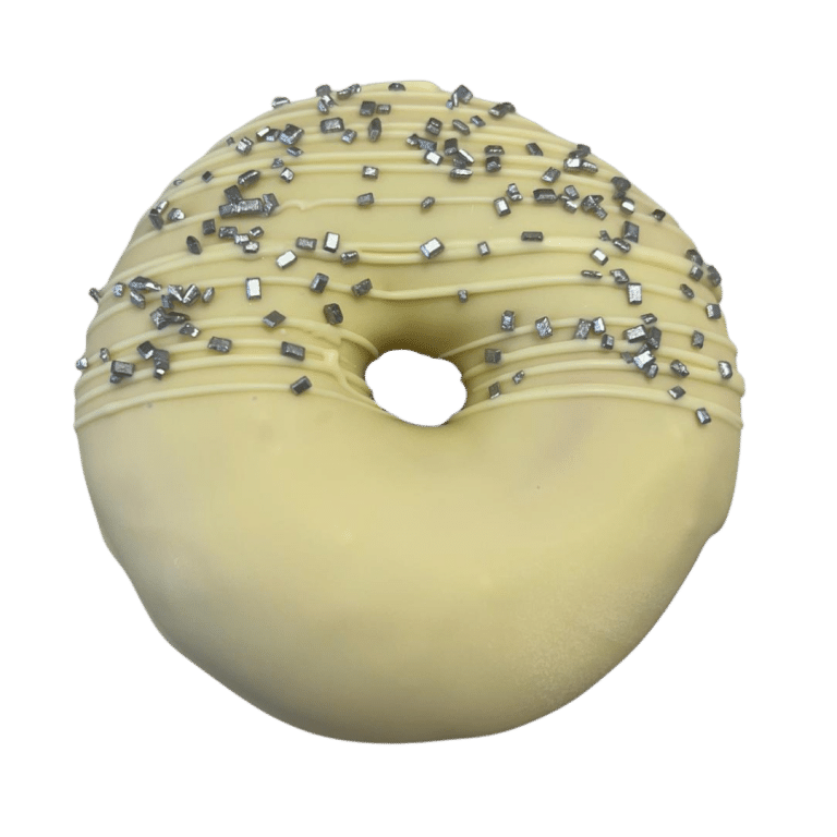 Hochzeit Donut silberne Glitter Streusel