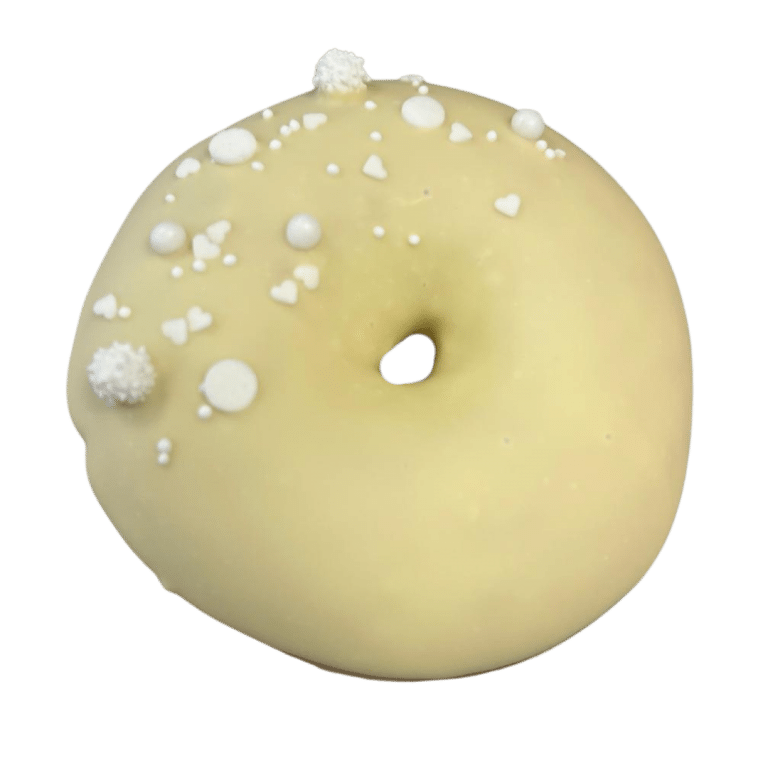 Hochzeit Donut weiße Streusel ohne Streifen
