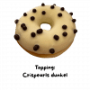 Donut mit Crispearls dunkel