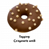 Donut mit Crispearls weiß