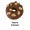 Donut mit Erdnüssen
