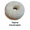 Donut mit Kokosraspeln