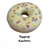 Donut mit Konfetti