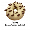 Donut mit Schokoflocken Vollmilch