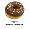 Donut mit gehackte Haselnüsse