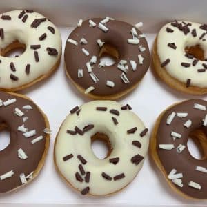 Donutbox einfach mit Flocken