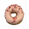 Donut mit Himbeerstreusel